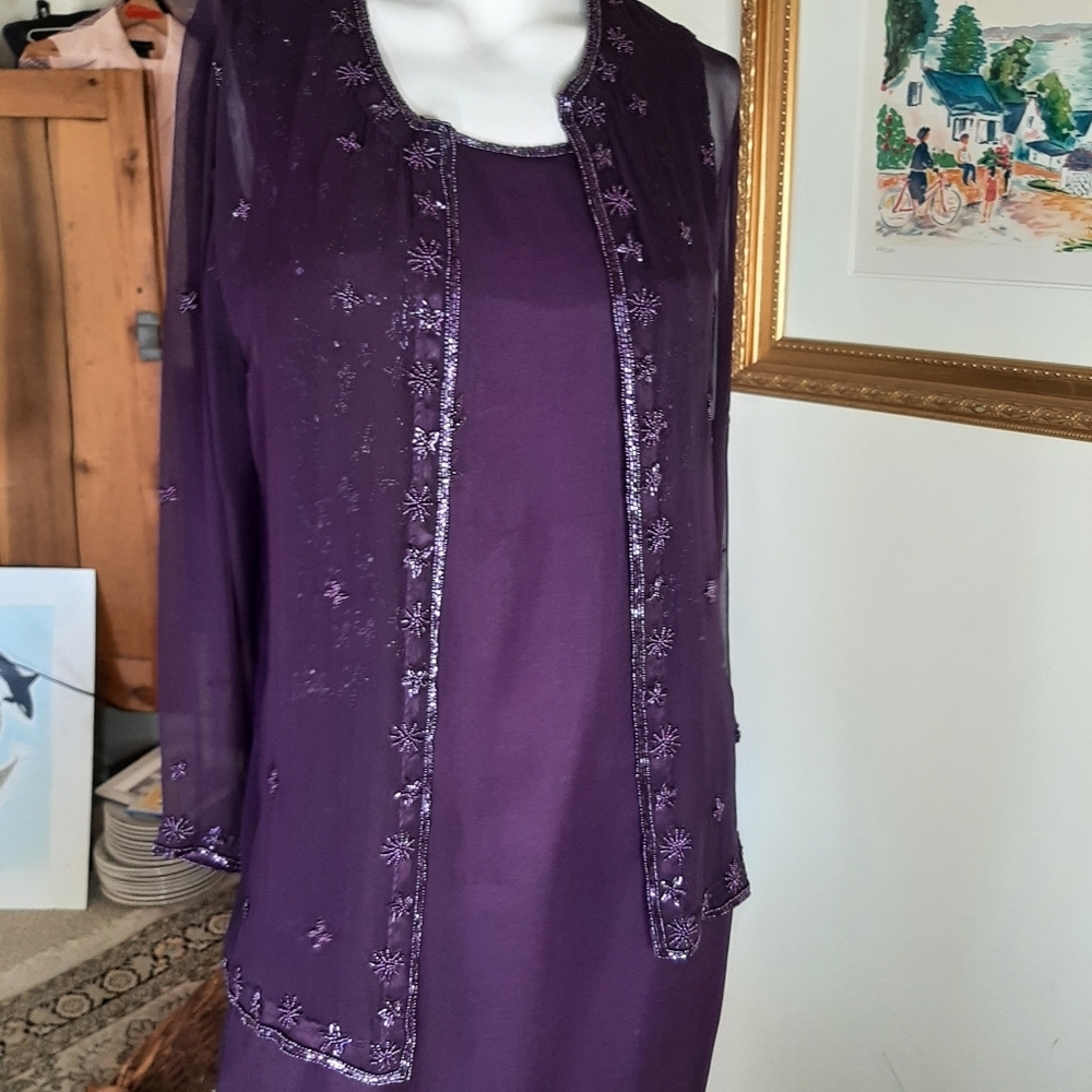 Nina vintage silk dress and jacket
